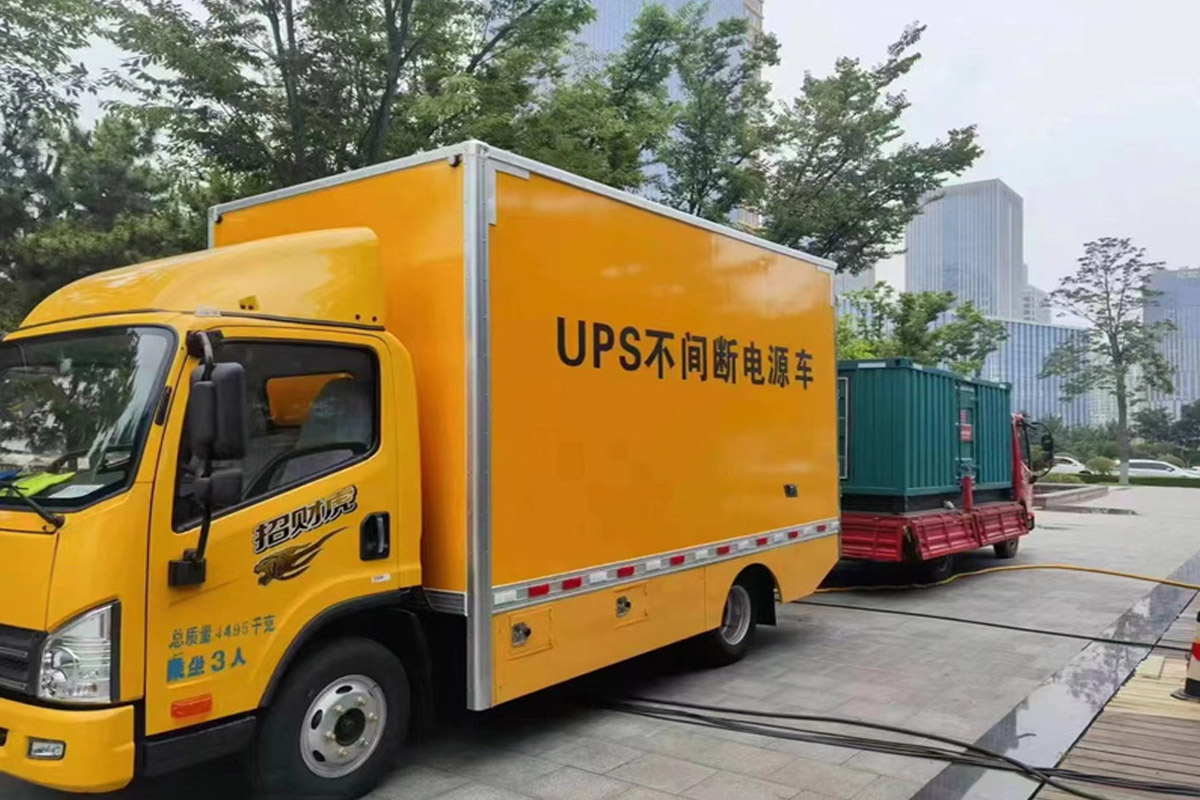 石棉发电机租赁施工现场
