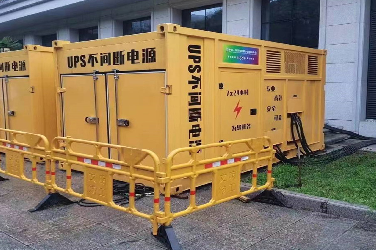 石棉发电机租赁施工现场